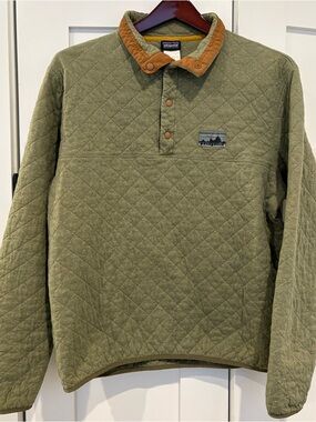 Patagonia 40th Anniversary Diamond Quilt Snap-T Pullover Men's Sz Large